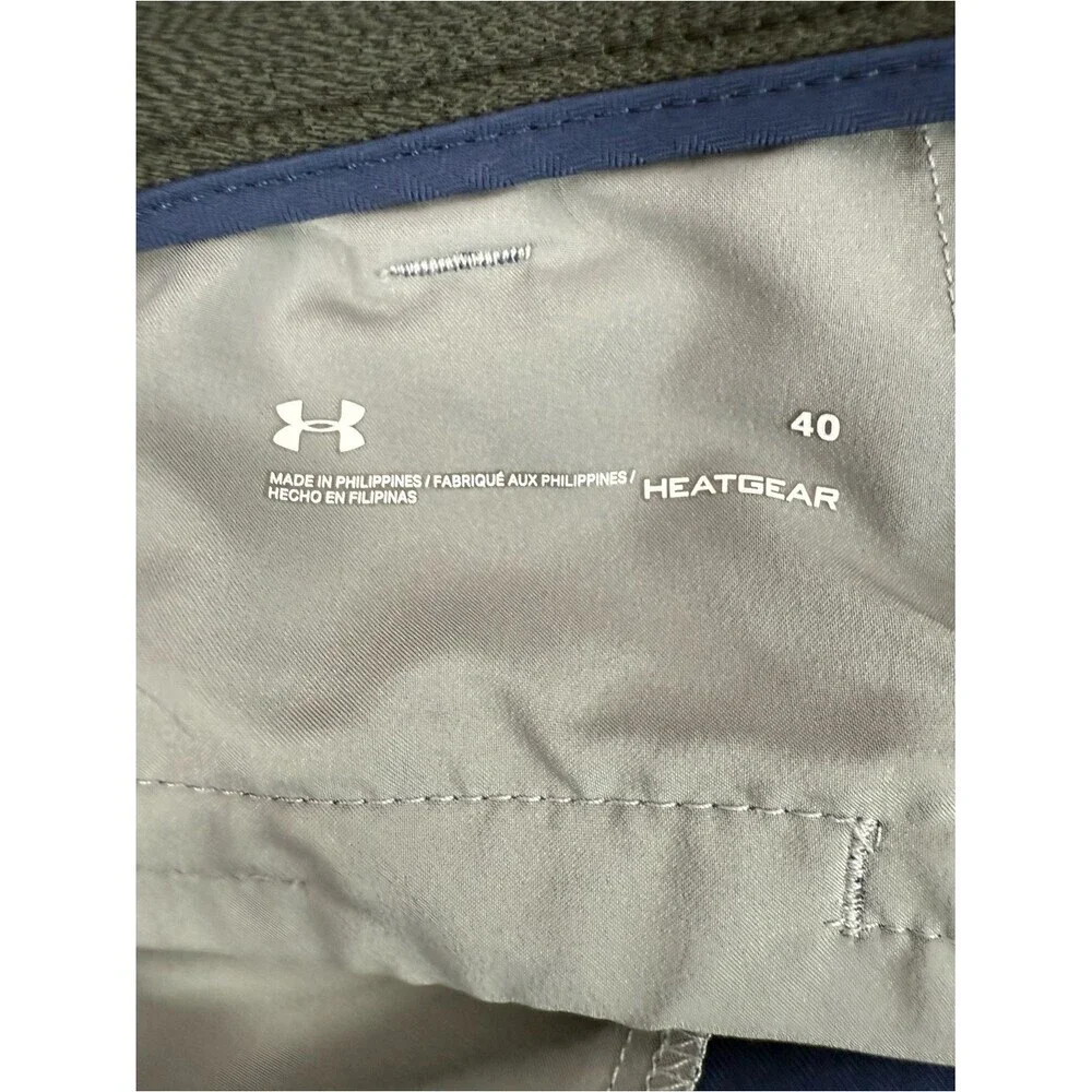 Under Armour Men's Navy Blue Flat-Front Performance Shorts